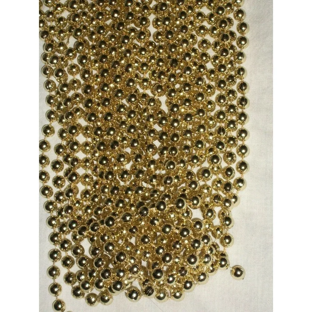 30' Gold Beaded Bead Garland Christmas Tree Wedding Table Decor Craft Target
